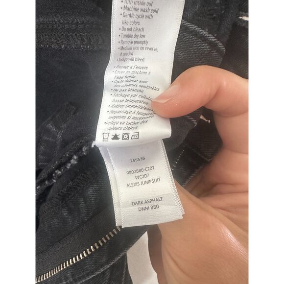 PAIGE Black Denim Jumpsuit - Picture 12 of 13